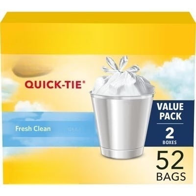 Glad Small Trash Bags   OdorShield White Trash Bags - 4gal/52ct