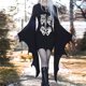 thumbnail image 2 of Vestido para mujer, disfraz de irregularidad con mangas de mariposa, bruja, fiesta de carnaval de Halloween, 2 of 5