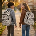 thumbnail image 2 of Bulopur Camo Bow Kids Backpack for Girls, Vintage Neutral Camo Print School Bag Lightweight/Breathable/Durable/Waterproof Multi-Pocket Book Bag for Kids 6-12, 2 of 7