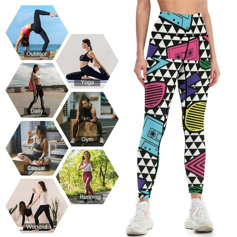 So 80s Leggings Fitness s gym clothes sports for gym sporty woman gym Womens Leggings Walmart