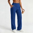 thumbnail image 6 of Sweatpants for Women Ihhxva High Waist with Pockets Elastic Casual Jogger Pants Cozy Lined Baggy Loungewear Workout Running Yoga Streetwear S-2XL, 6 of 8