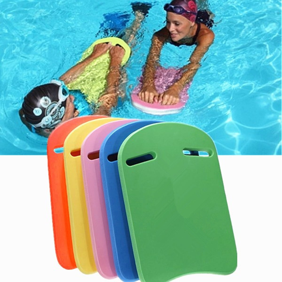 Voberry Swim Accessories for Swimming Lessons Training Aid Kickboards Swimming Adult and Kids,Lightweight Swim Board with Anti-Slip Smooth Edge and Integrated Hole Handle