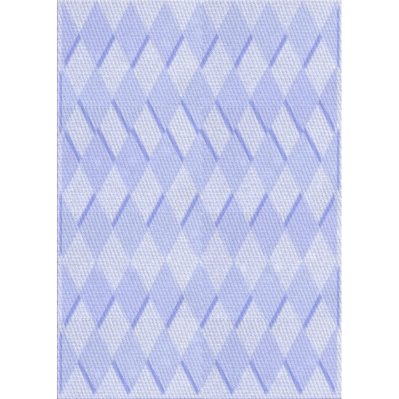 Ahgly Company Indoor Rectangle Patterned Heavenly Blue Area Rugs, 8' x 10'