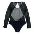 thumbnail image 1 of Body Secret Trasures para Dama de Mesh Manga Larga y Escote en Espalda de Encaje, con Broche en Entrepierna, Negro Talla G, 1 of 4
