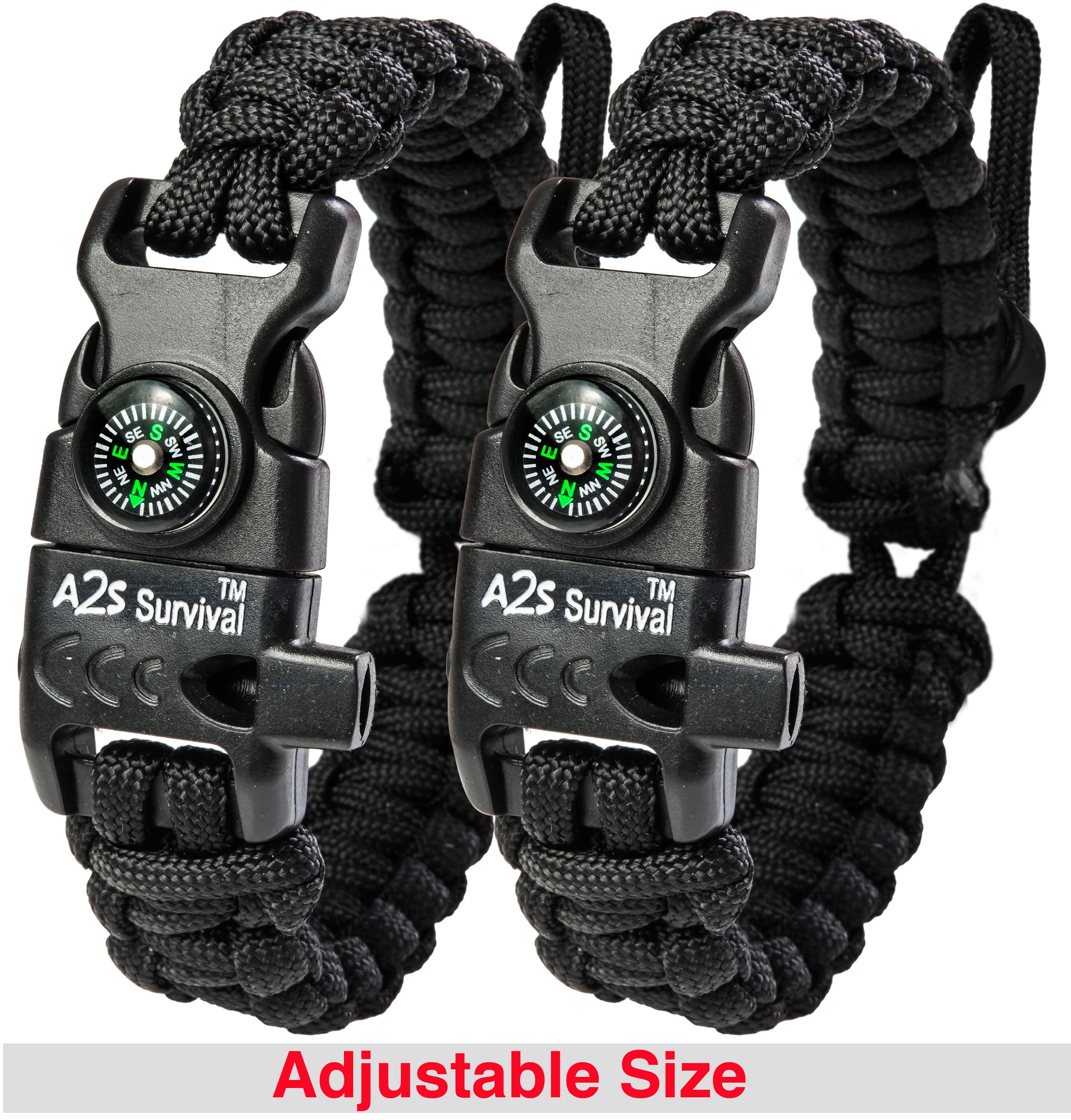 Details about   outdoor camping paracord survival bracelets with metal clasp emergencytool B_ec