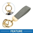 thumbnail image 2 of Llavero de Coche Único Bargains Llavero Universal con Anillo para Llaves de Fob para el Hogar Aleación de Zinc Tono Dorado Gris 1 Juego, 2 of 6