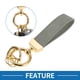 thumbnail image 2 of Llavero de Coche Único Bargains Llavero Universal con Anillo para Llaves de Fob para el Hogar Aleación de Zinc Tono Dorado Gris 1 Juego, 2 of 6
