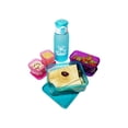 thumbnail image 3 of Large Insulated Bento Lunch Box. Includes Food Containers, Drink Bottle, and Ice Packs (Large - 5.5" x 6.5" x 8.5", Hawaiian Blue), 3 of 4