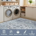 thumbnail image 6 of Hasoo 2' x 6' Washable Hallway Runner Soft Boho Vintage Kitchen Mats Stain Resistant Rugs for Bedroom Laundry Blue, 6 of 6