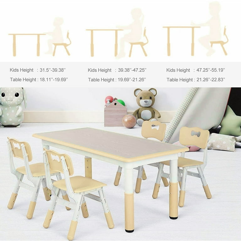 Sturdy children's table and chair set sale