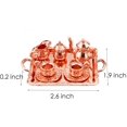 thumbnail image 2 of 10Pcs Mini House Accessories Miniature Rose Gold Metal Tea Lid Pot Cups Tray Set, 2 of 5