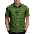 thumbnail image 2 of Afdoent Men's Shirts Male Short Sleeve Tropical Button Down Shirts Summer Beach Shirt Casual Vacation Top, 2 of 3