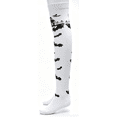 thumbnail image 2 of Halloween Under $ 5 Stockings Women Holiday Stripe Over Knee Socks Outfit Party Dress Up Accessories Gift White Stockings, 2 of 2