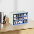 thumbnail image 5 of Plastic Drawer Style 9-Compartment Organizer, Blue Pink Brown Orange, 7.01x4.65x3.82in, for Desk Jewelry & Small Items, 5 of 6