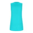 thumbnail image 6 of Yubnlvae Women's Pleated Square Neck Tank Top - 2025 Summer Loose Fit Flowy Sleeveless Blouse (Curved Hem | Breathable Cotton | Casual Elegance) (Sky Blue | M), 6 of 9