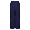 thumbnail image 6 of Wide Pants, Audhol Womens Casual Wide Leg Dress Pants High Waist Tailored Down Trousers with Pockets Womens office Pants B 2XL, 6 of 8