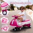 thumbnail image 5 of 12V Electric Wiggle Car, 2-in-1 Smart Swing Ride-On, LED Lights, Anti-Rollover, 110 lbs, 5 of 8