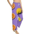 thumbnail image 2 of Bingfone Pajamas For Women,Yellow Lemon And Orange Pajama Pants With Pockets-Large, 2 of 9