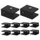 thumbnail image 5 of unbranded 10Ud Clips Para Estantes De Vidrio Negros Soportes Resistentes Para Montaje En Pared Con Fijación Segura, 5 of 8