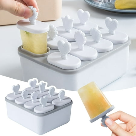 

Popsicle Mold Home Made Popsicle Sorbet Popsicle Children s 8 Grid Cheese Stick Diy Popsicle Mold Reusable Ice Cube Mold hanitom