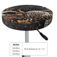 thumbnail image 4 of Fotbe Leopard On Tree Branch Stool Covers Round,Waterproof Round Bar Stool Covers Bar Chair Covers Washable Stool Cushion Slipcover for 12-14 Inch Chair-12 inch, 4 of 7