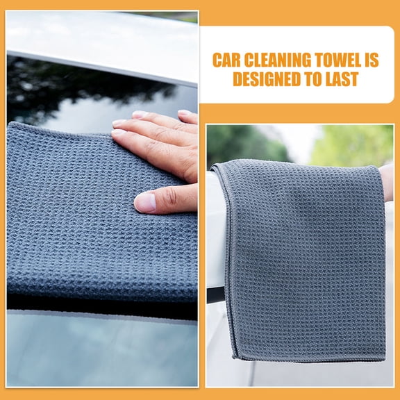 ibasenice Grey Ultra Absorbent Car Wash Cloth for Fast Drying and Effective Cleaning, Microfiber Towel