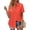 Tangerine, variant on Fantaslook Womens Button Down Shirts Lapel Short Sleeve Shirt Collared Pocketed Casual Blouses Summer Tops