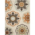 thumbnail image 4 of SAFAVIEH Veranda Maras Geometric Indoor/Outdoor Area Rug, 6'7" x 9'6", Cream/Terracotta, 4 of 10