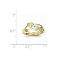 thumbnail image 2 of 10k & Rhodium Triple Heart CZ Ring, 2 of 2