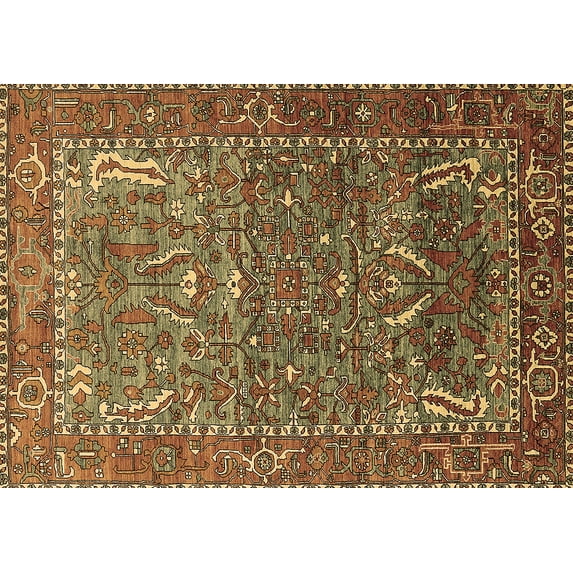 Ahgly Company Indoor Rectangle Animal Brown Traditional Area Rugs, 8' x 12'