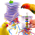 thumbnail image 6 of Bonka Bird Toys 1472 Poker Chew Shred Forage Paper Foam Spin Parrot Cage Pet Toy, 6 of 7