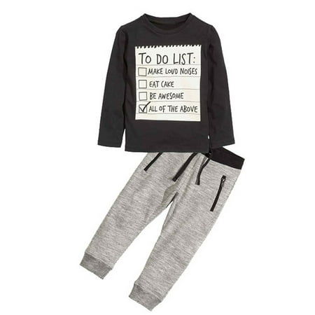 

ZHAGHMIN Baby Boy 3 6 Month Toddler Kids Baby Boy Long Sleeve Clothes Set Letter Printed Sweatshirt Tops Long Pants 2Pcs Fall Tracksuit Outfits 5T Sweatsuit Boy Baby Clothes Boy Shorts Boys Kids Win
