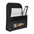 thumbnail image 3 of Batteries Protector Storage Bag, Safe Battery Fireproof Explosion Proof Bag Heat Proof Reliable Portable  For Traveling 1 Battery,2 Battery,3 Battery, 3 of 8