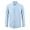 Light Blue, variant on Men's Wrinkle-Free Solid Long Sleeve Dress Shirt with Spread Collar, Classic Fit for Business