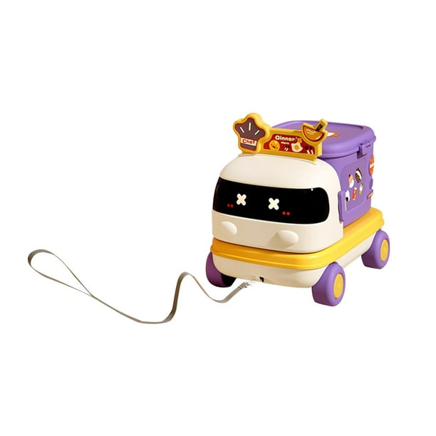 Juego de simulación para niños, adorable juguete Montessori de aprendizaje temprano, coche pequeño Tema de cocina