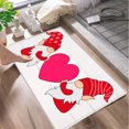 thumbnail image 4 of Chmadoxn Valentine's Day Door Mat, Valentines Day Decorations, Romantic Red Pink White Heart Pattern Welcome Mat Non-Slip Entrance Door Rugs for Indoor Outdoor Home Bathroom Decor, 16.5 x 29 Inch, 4 of 7
