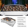 thumbnail image 3 of Kdxio Autumn Fox Print Front Windshield Sun Shade,Folding Auto Sunshade for Car Truck SUV-Medium, 3 of 5