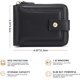 thumbnail image 2 of Men Wallet Genuine Leather RFID Blocking Bifold Wallet with ID Window Zip Coin Pocket, 2 of 4