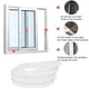 thumbnail image 4 of Tira de cepillo Naiovety para puerta y ventana tira de sellado sonido muebles dormitorio Blanco 9mm*5mm*7m, 4 of 6