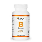 Orange Naturals Advanced B-Complex with L-Theanine Vegetable Capsules, 45 Count