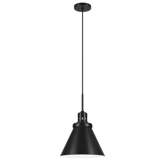 Evelyn&Zoe 17" Blackened Bronze Pendant