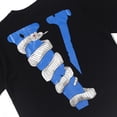 thumbnail image 2 of Big V Python Print Camiseta de manga corta para hombre, informal, a la moda, para adolescentes, niños, Black-XL Sincero Ropa, 2 of 5
