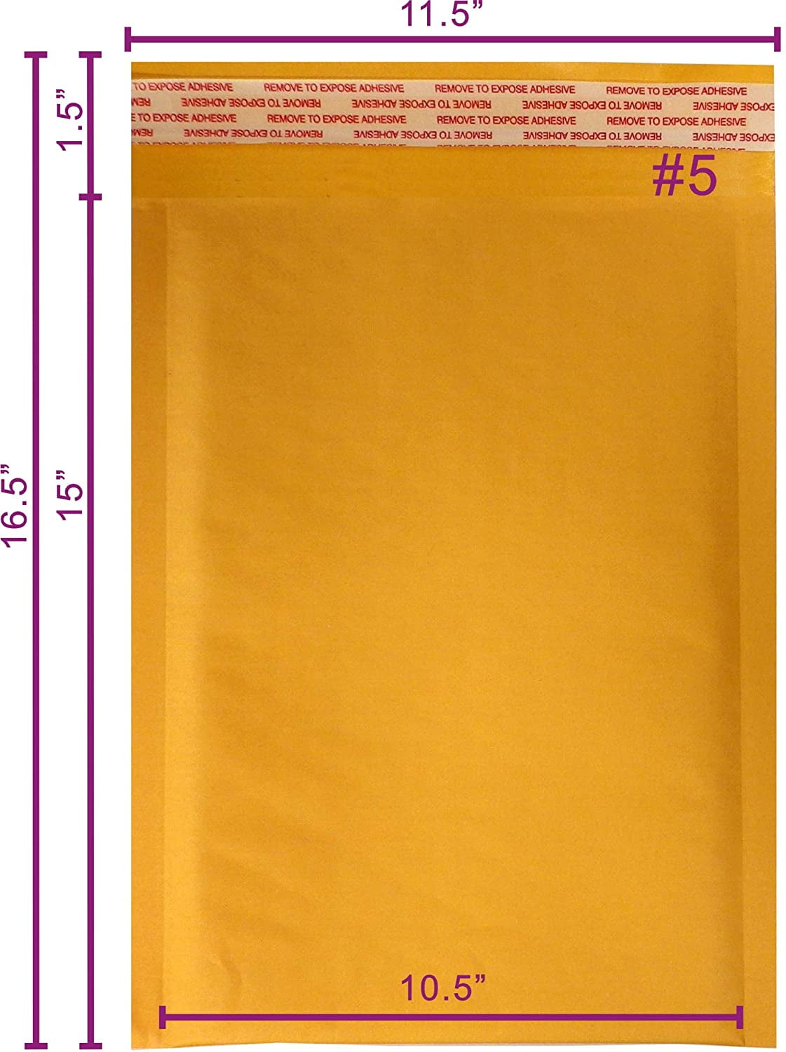 Inner 8.5x11 PolycyberUSA  200 #2 Kraft Bubble Envelopes Mailers 8.5 X 12 