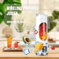 thumbnail image 4 of USB Rechargeable Portable Blender 8 Blade Mini Ice Crusher with Digital Display 3 Modes Portable Blender White, 4 of 6