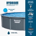 thumbnail image 4 of Bestway Hydrium 18' x 52" Steel Side Wall Above Ground Pool w/ Sand Pump & Accessories, 4 of 9