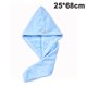 thumbnail image 1 of Toalla de algodón para el pelo para mujeres y hombres, 10 pulgadas x 24.5 pulgadas, turbante de pelo de rizo superabsorbente (Aqua) Ormromra 2035120-2, 1 of 9