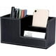 thumbnail image 3 of Caja multifuncional de moda y sencilla para el almacenamiento en escritorios de oficina, cilindro de almacenamiento de cuero, 3 of 5
