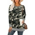 thumbnail image 3 of ONLYSHE Women's Casual Drop Long Sleeve Tunic Sweatshirt with Side Slits, S-3XL, 3 of 7