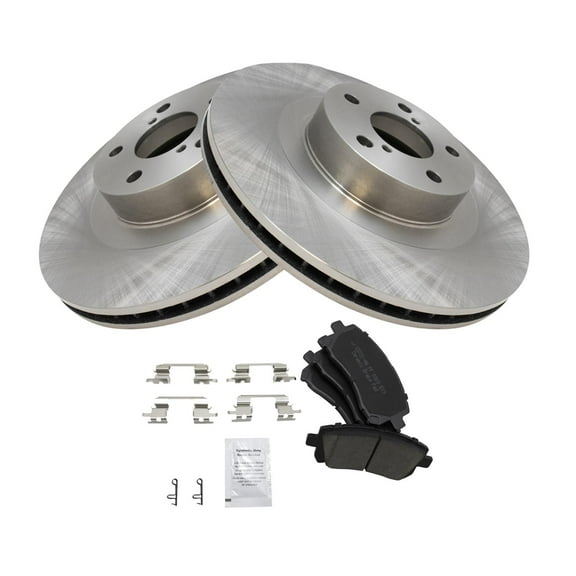 TRQ Front Brake Pad & Rotor Kit Brake Pads Brake Rotor Ceramic Fits Select 2002-2003 Subaru Impreza 2001-2002 Legacy 2001 Outback