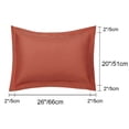 thumbnail image 6 of Unique Bargains Pillowcases Soft Microfiber Pillow Shams Set of 2 Standard Orange, 6 of 8